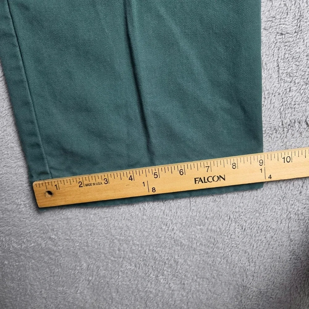 Wallace & Barnes Creased Work Pleated Pant Green Twill Fatigue Officer 32x30